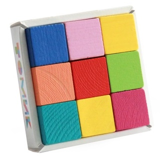 Кубики "Мини" (9 шт.) цветные