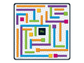 Игровой набор "Цветные лабиринты" (69 элементов)
