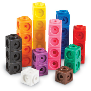 Игровой набор "Соединяющиеся кубики. Математические связи." (100 элементов)
