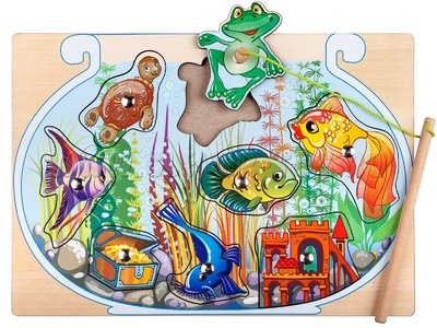 Пазл "Аквариум" (магнитная рыбалка)