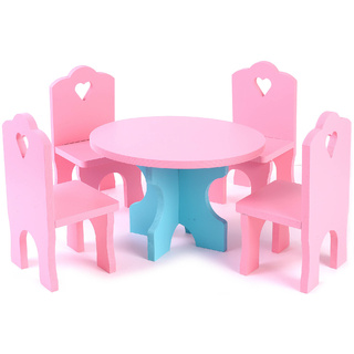 Мебель кукольная "Столик + 4 стульчика"