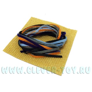 Комплект "Разноцветные веревочки 2" (оранж, фиол, голуб, сер, черн по 1 м)