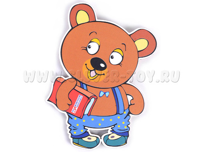 Персонаж малый "Медвежонок Мишик" (крепление на Коврограф и магн. основу)