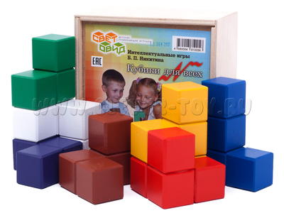 Игра Никитина "Кубики для всех" (дерево, в деревянной коробке)