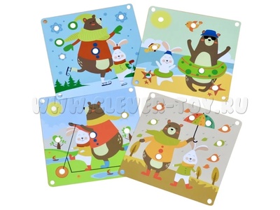 Набор карточек "Времена года" для набора "Деревянная мозаика"