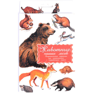 Дидактические карточки "Животные наших лесов"