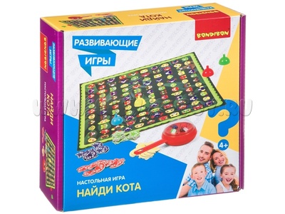 Развивающая настольная игра "Найди кота"