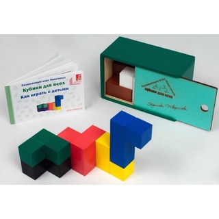 Кубики для всех (дерево, цветная коробка, производство Никитиных)