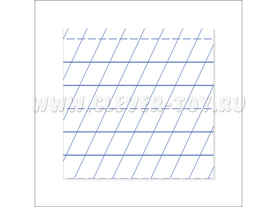 Магнитно-маркерное поле "Линейка" для работы на классной доске (маленькое) (остатки)