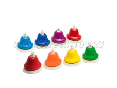 Колокольчики (8 шт. с кнопкой в сумке)