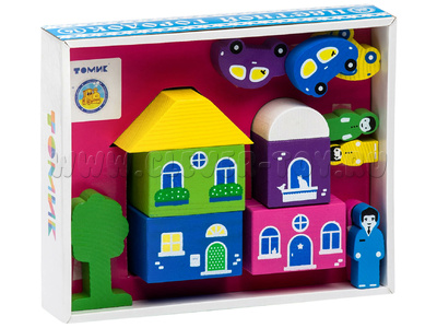 Конструктор "Цветной городок" розовый