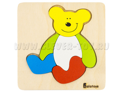 Пазл деревянный "Медвежонок" (остатки)