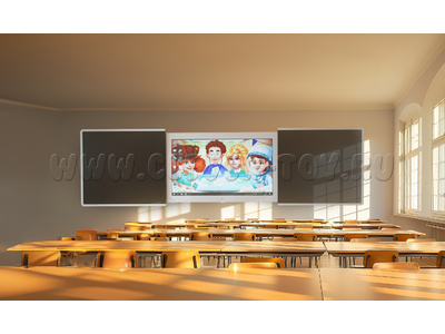 Интерактивная раздвижная доска с магнитно-меловой поверхностью "Фибоначчи"