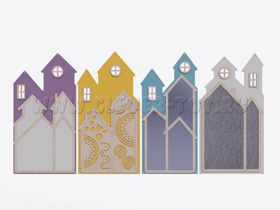 Набор настенных панелей "Домик" (4 шт.)