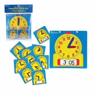 Игровой набор "Учимся определять время. Циферблаты Пиши и стирай. Большой набор" (25 элементов)