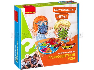 Обучающая настольная игра "Разноцветные усы"
