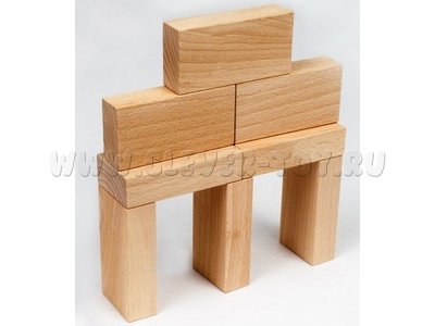 Кирпичики (лакированная коробка, производство Никитиных)