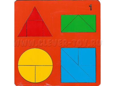 Веселая геометрия №1 (игры педагога-психолога Н.Чепель)