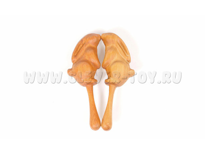Шумелка деревянная "Зайка" (бук)