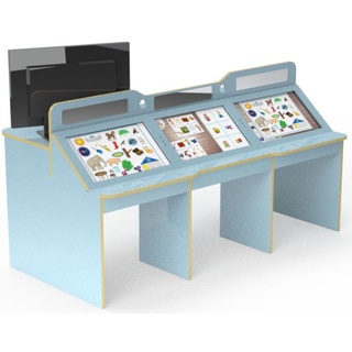 Логопедический стол "LOGO III" (3 ребенка + 1 педагог)