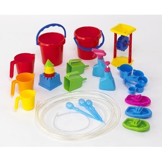 Принадлежности для игр с водой. Набор для группы (27 предметов)