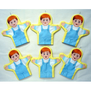 Набор рукавичек "Эмоции. Мальчики" 6 шт