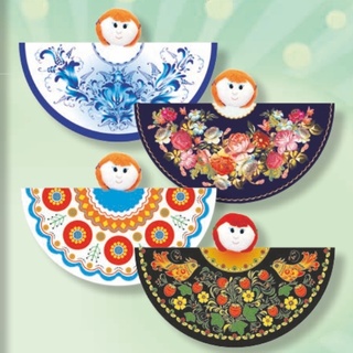 Набор кукол платковых "Народные промыслы России" (4 шт.)