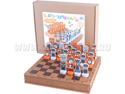 Логическая игра "Кото-шахматы" МДФ