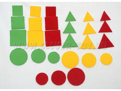 Набор "Геометрические фигуры" 27 штук