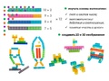 Числовые блоки (74 шт). Набор с буклетом заданий.