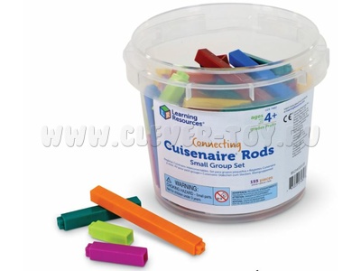 "Палочки Кюизенера" (соединяющиеся с засечками, комплект для группы до 6 человек, 155 элементов)
