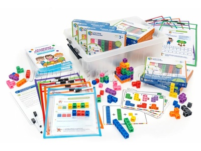 Академия математики с соединяющимися кубиками в детском саду (комплект для группы)