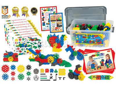 Конструктор Morphun Шестеренки (STEM Junior) 300 деталей из серии «Gearphun Junior»