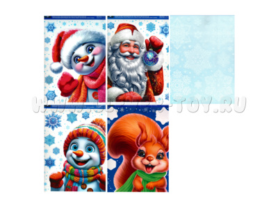 Комплект наклеек Окно в сказку и Снежинки сказочные А4+