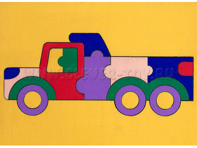 Мозаика "Сложи картинку. Грузовичок" (18 деталей)