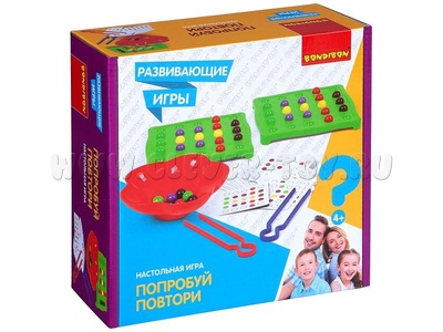 Развивающая настольная игра "Попробуй повтори" Развивающая настольная игра "Попробуй повтори"