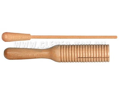 Гуиро рельефный, скребок в комплекте