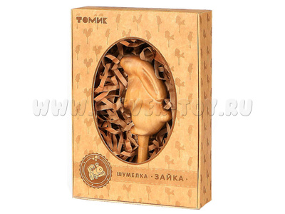 Шумелка деревянная "Зайка" (береза)