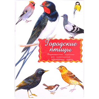 Дидактические карточки "Городские птицы" (в плёнке)