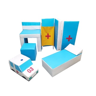 Набор детских мягких модулей "Больница" (8 предметов)
