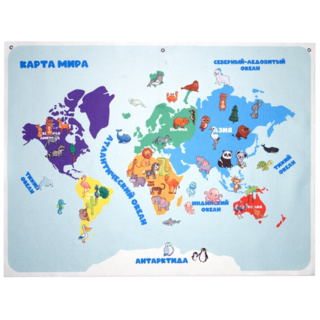Панно "Карта мира" (119 элементов)