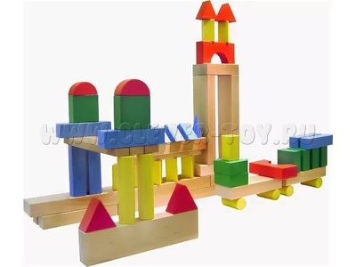 Конструктор напольный "Строитель 2" (64 детали)