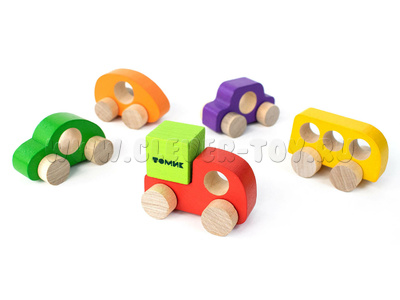 Набор "Машинки Томик" (дерево, 5шт)