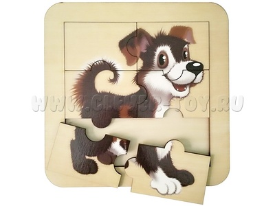 Пазл "Собачка" (6 элементов)