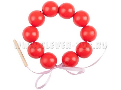 Бусы "Шарики" (красные)