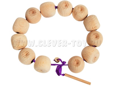 Бусы "Яблочки" (неокрашенные, 12шт)