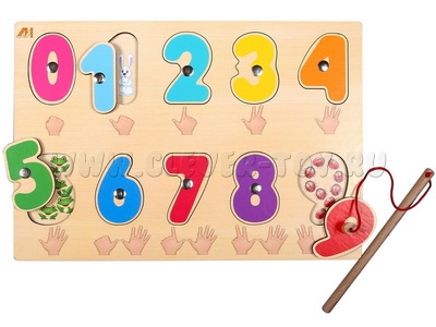 Пазл "Цифры" (магнитная рыбалка)