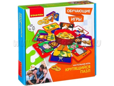 Обучающая настольная игра "Крутящийся пазл"