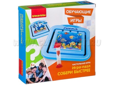 Обучающая настольная игра-пазл "Собери быстрее"