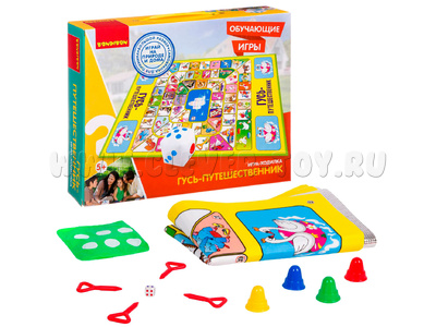 Обучающая игра-ходилка "Гусь-путешественник" (игровое поле 130x93x0,15см)